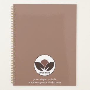 Custom Logo Business Planner Mocha Mousse