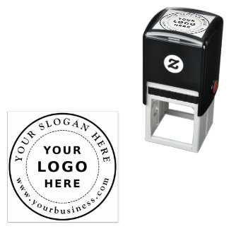 Custom Logo Business Round Professional Self-inking Stamp