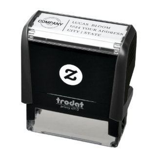 Custom Logo Business Self Inking Rubber Stamp Mo