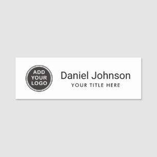 Custom logo business staff employee any colour name tag