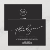 Custom Logo Business Thank You