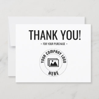 Custom Logo Business Thank You Card TC1