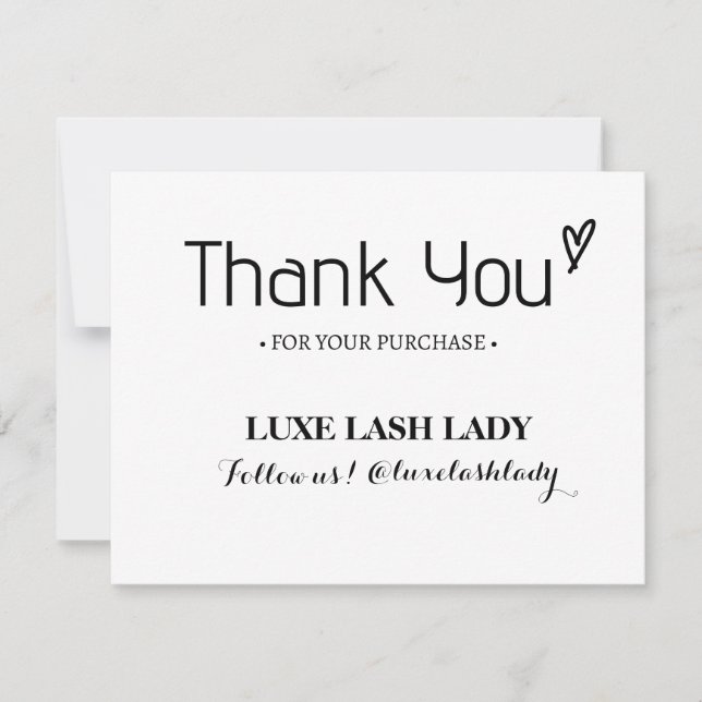 Custom Logo Business Thank You Card TC2 (Front)