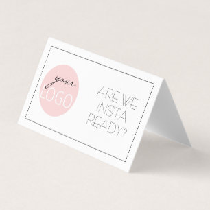 Custom Logo Chic Cafe Barista Social Media Icon Business Card