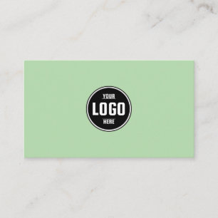 Custom Logo Circle Modern Minimalist Black and Whi Business Card