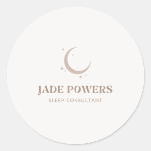 Custom Logo Classic Round Sticker
