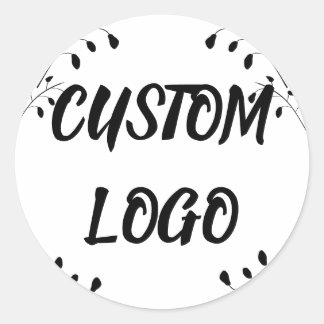 Custom Logo Classic Round Sticker