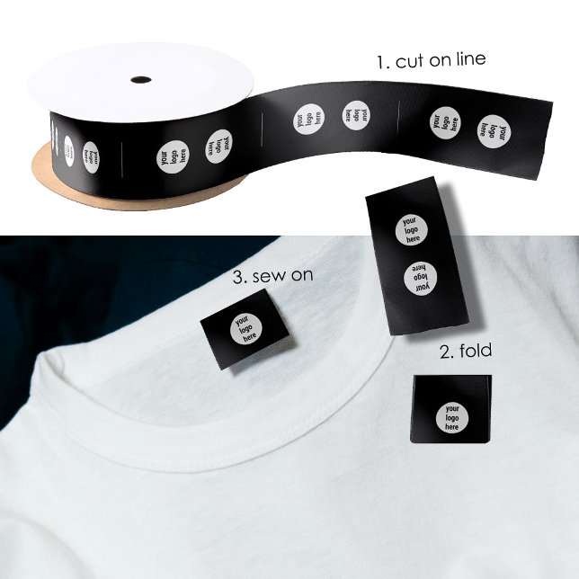 Custom Logo Clothing Labels Sew On Sewing Label  Satin Ribbon (Custom Logo Clothing Labels Sew On Sewing Label Satin Ribbon)