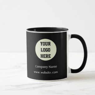 Custom Logo Company Black Business Branded Mug