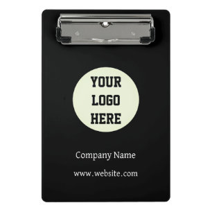 Custom Logo Company Black Business Customer  Mini Clipboard