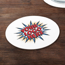 Custom Logo Company Branded Paper Coaster