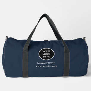 Custom Logo Company Navy Blue Business Corporate Duffle Bag