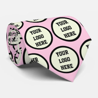 Custom Logo Company pink Business Corporate Tie