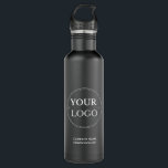 Custom Logo Company Professional Branding 710 Ml Water Bottle<br><div class="desc">Effectively brand and grow your business by adding your business logo and company details to this matte black stainless steel water bottle. This is eco friendly company swag your employees,  customers and clients will appreciate. Easy to customise logo and text. Get yours today!</div>