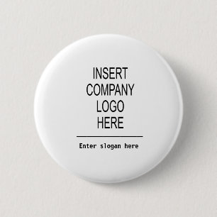 Custom logo company promotional marketing 6 cm round badge