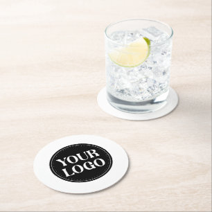 Custom Logo Corporate Holiday Gift Keepsakes Bulk  Round Paper Coaster