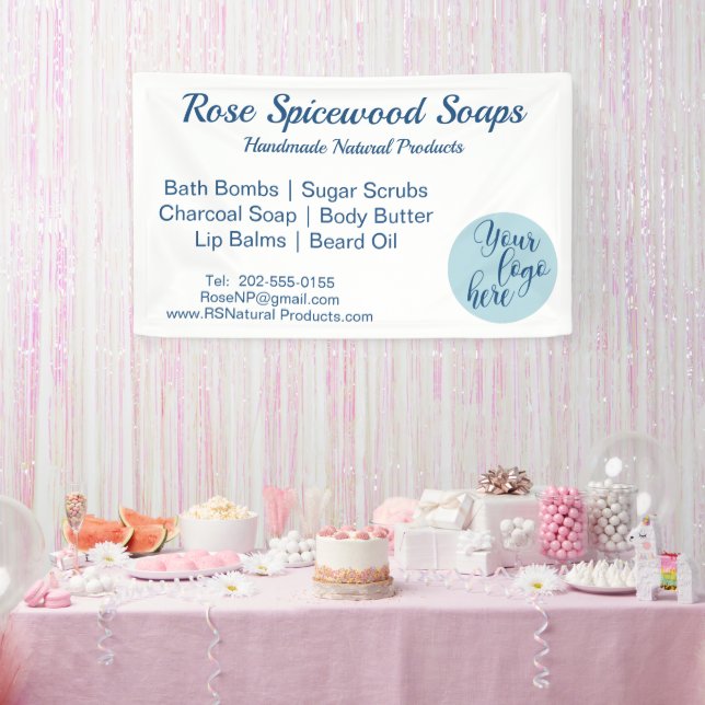 Custom Logo Craft Fair Booth Banner (Party)