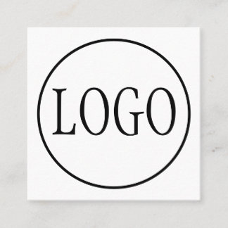 Custom LOGO DESIGN TEMPLATE Square Business Card