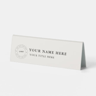 Custom Logo Desk Nameplate Table Tent Sign
