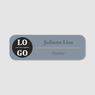 Custom Logo Doctor Staff Employee Magnetic Name Tag