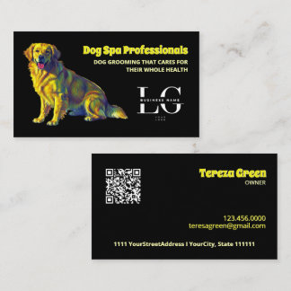 Custom Logo Dog Services Pet Business Card