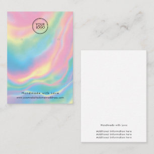 Custom Logo Earring Display Business Card