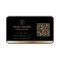 Custom Logo Elegant Black Gold QR Code
