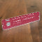 Custom Logo Elegant Burgundy Red Desk Nameplate