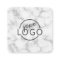 Custom logo elegant marble square