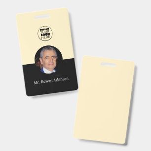 Custom Logo Employee ID Badge Card Photo Name