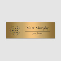 Custom Logo Employee ID Faux Copper