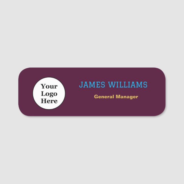 Custom Logo Employee Magnetic 2026 Name Tag (Front)