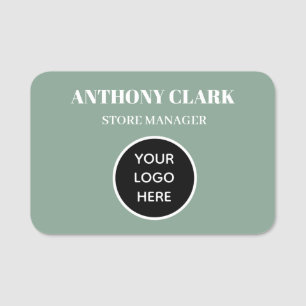 Custom Logo Employee Magnetic Company Name Tag