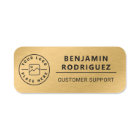 Custom Logo Employee Magnetic Faux Gold