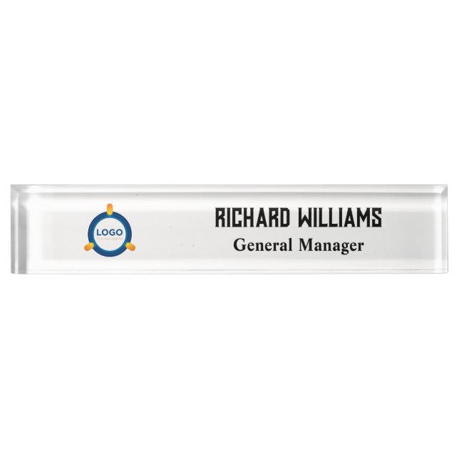 Custom Logo Employee Magnetic Or Safety Pin Name T Nameplate (Front)