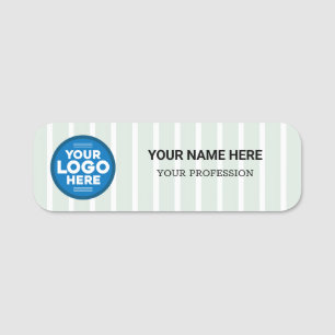 Custom Logo Employee magnetic or safety pin Name T Tag
