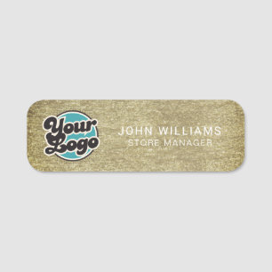 Custom Logo Employee Magnetic Or Safety Pin Name Tag