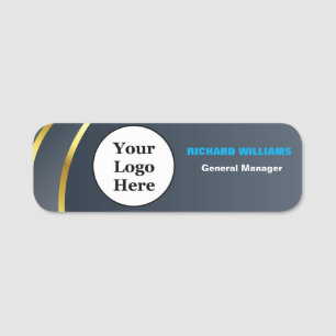 Custom Logo Employee Magnetic Or Safety Pin Name Tag