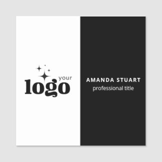 Custom Logo Employee Magnetic Or Safety Pin Name Tag