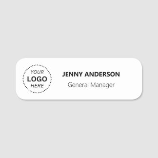 Custom Logo Employee Magnetic Or Safety Pin Name Tag