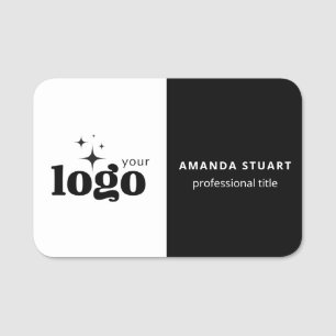 Custom Logo Employee Magnetic Or Safety Pin Name Tag