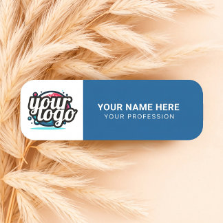 Custom Logo Employee magnetic or safety pin Name Tag