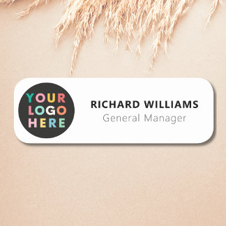 Custom Logo Employee Magnetic Or Safety Pin Name Tag
