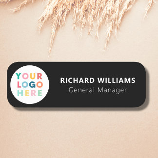 Custom Logo Employee Magnetic Or Safety Pin Name Tag