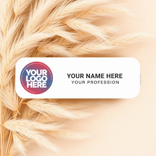 Custom Logo Employee magnetic or safety pin Name Tag (custom magnetic or safety pin name tag)