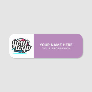 Custom Logo Employee magnetic or safety pin Name Tag