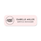 Custom Logo Employee Magnetic Or Safety Pin Pink