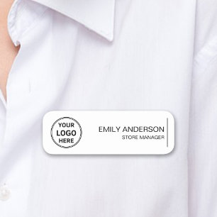 Custom Logo Employee Magnetic Safety Pin Name Tag