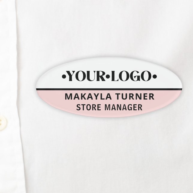 Custom Logo Employee  Name Tag (Creator Uploaded)
