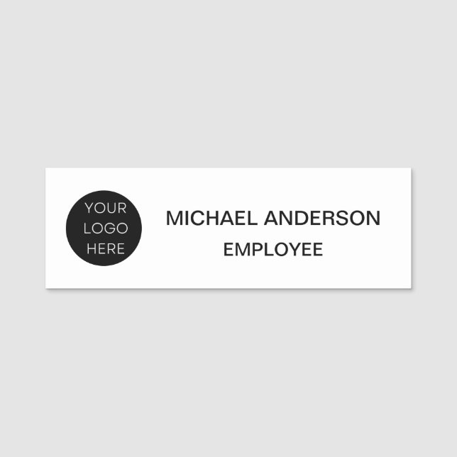 Custom Logo Employee Name Tag (Front)
